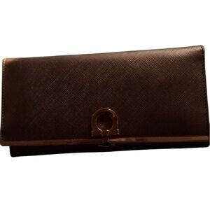Elegant Brown Clutch Wallet NWOT
